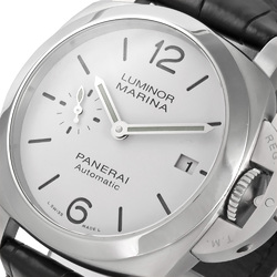 Panerai PANERAI PAM01371 Luminor Quaranta Y number (manufactured) watch automatic winding white dial date small seconds men's