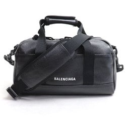 BALENCIAGA Explorer Small Duffle 2Way Shoulder Bag Black 673172 Unisex