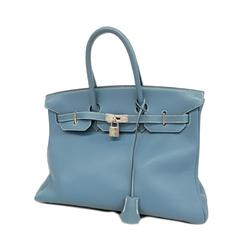 Hermes handbag Birkin 35 G stamp Togo blue jean ladies