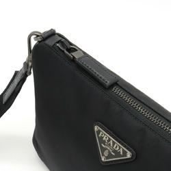 PRADA Prada shoulder bag nylon leather NERO black 2VH113