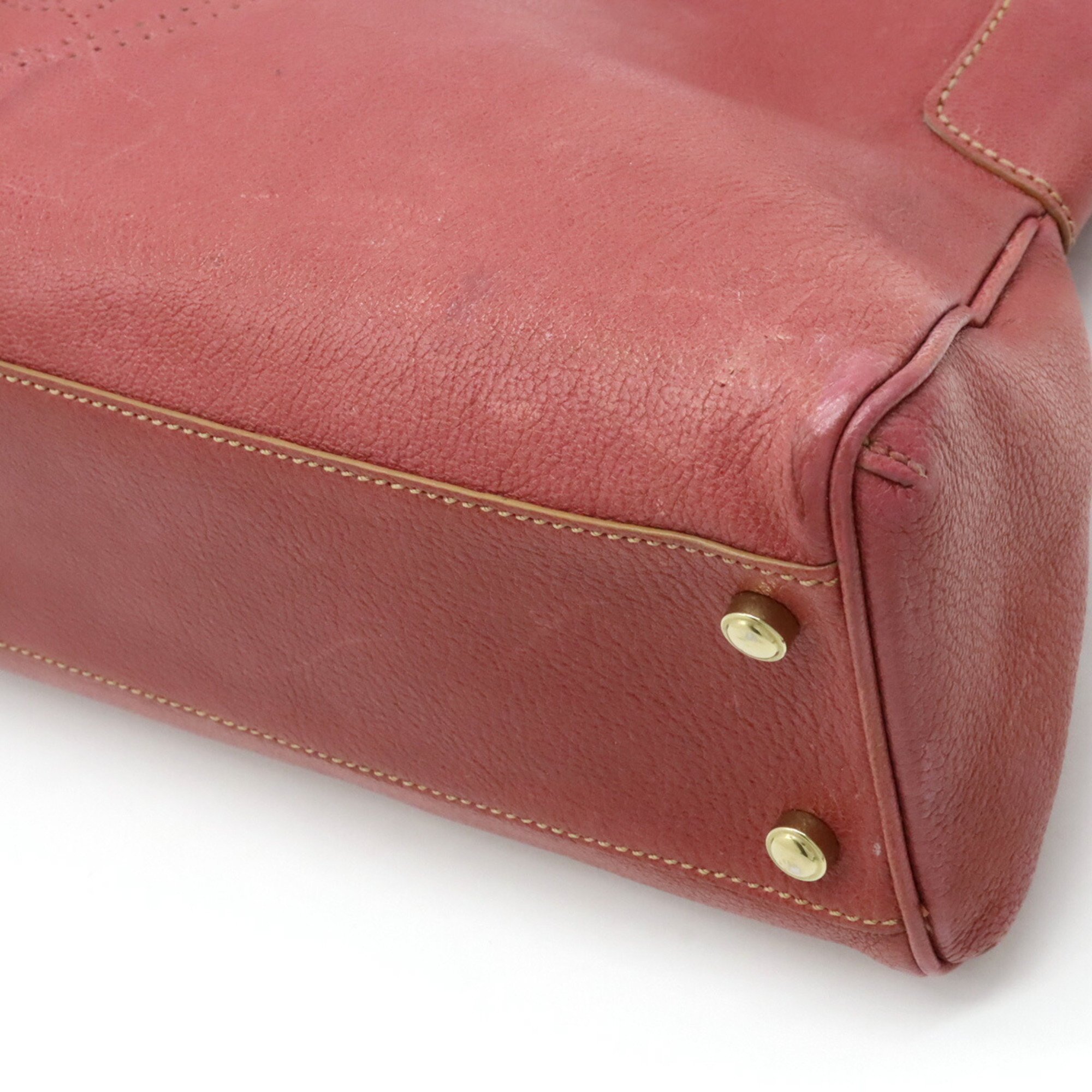 Cartier Marcello de Handbag Tote Bag Leather Old Rose Pink