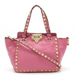 VALENTINO GARAVANI Valentino Rockstud Handbag Shoulder Bag Pink