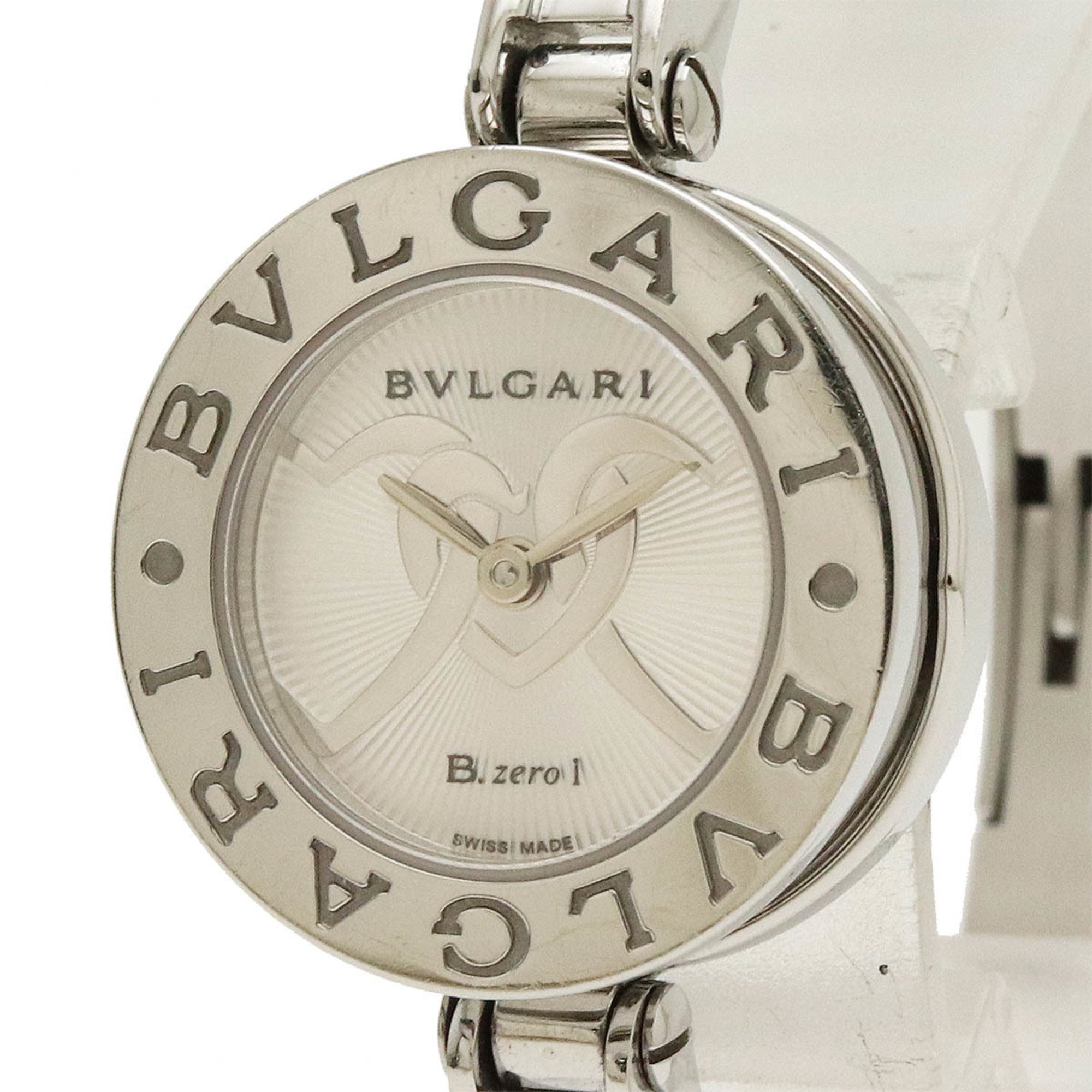 BVLGARI B-zero1 Silver Dial Bangle S Size Ladies Quartz Watch BZ22S