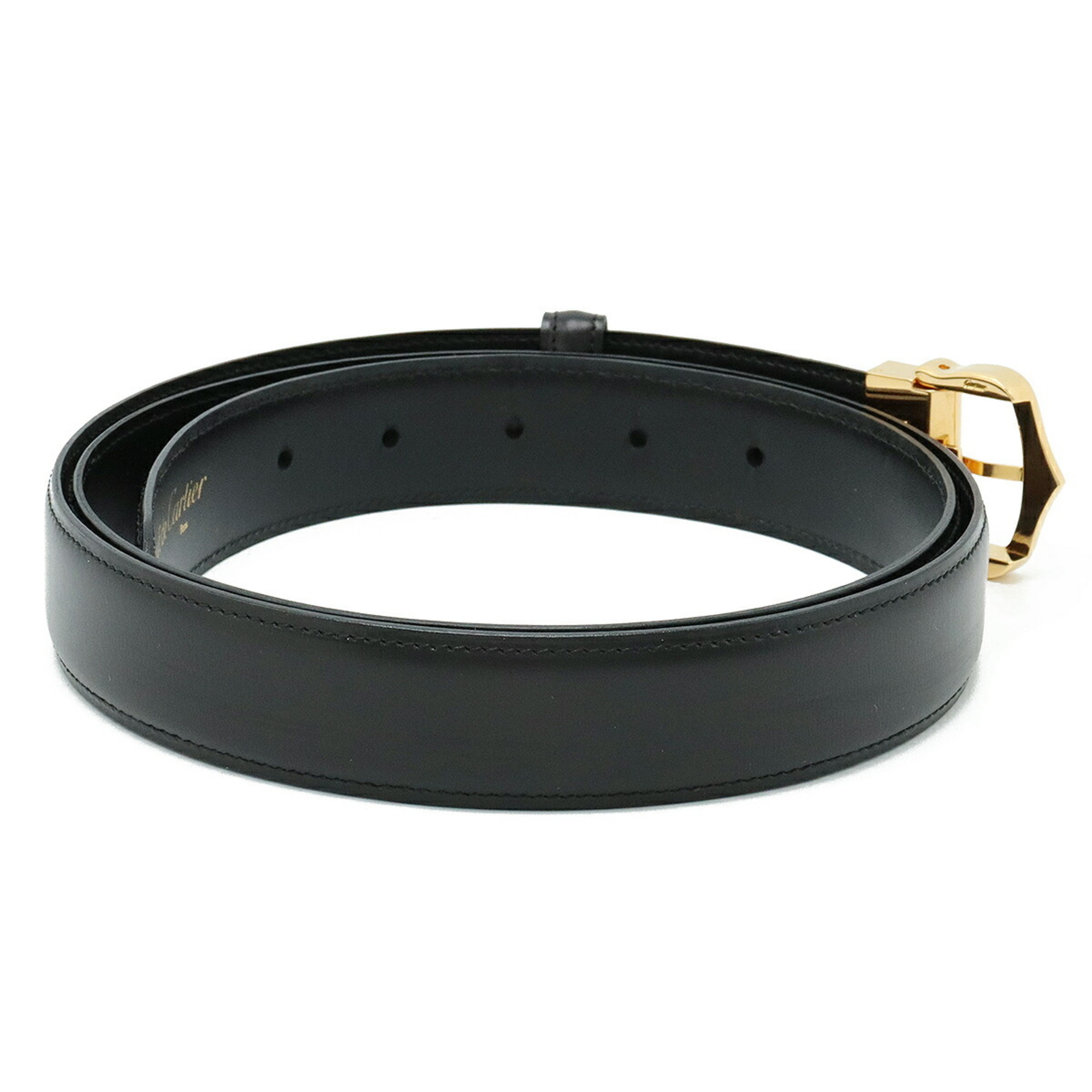 Cartier Belt Leather Black Actual size approx. 109.5cm L5000011