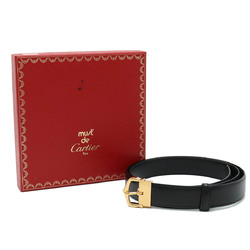 Cartier Belt Leather Black Actual size approx. 109.5cm L5000011