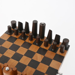 HERMES Chess with Samarkand Bleu de Malthe - Unisex Sapodilla Wood/Cassia Wood Accessories
