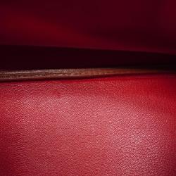Hermes Handbag Birkin 30 □F Engraved Ardennes Rouge Vif Ladies