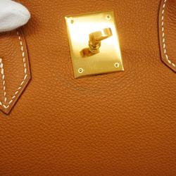 Hermes Handbag Birkin 35 □E Stamp Togo Gold Ladies