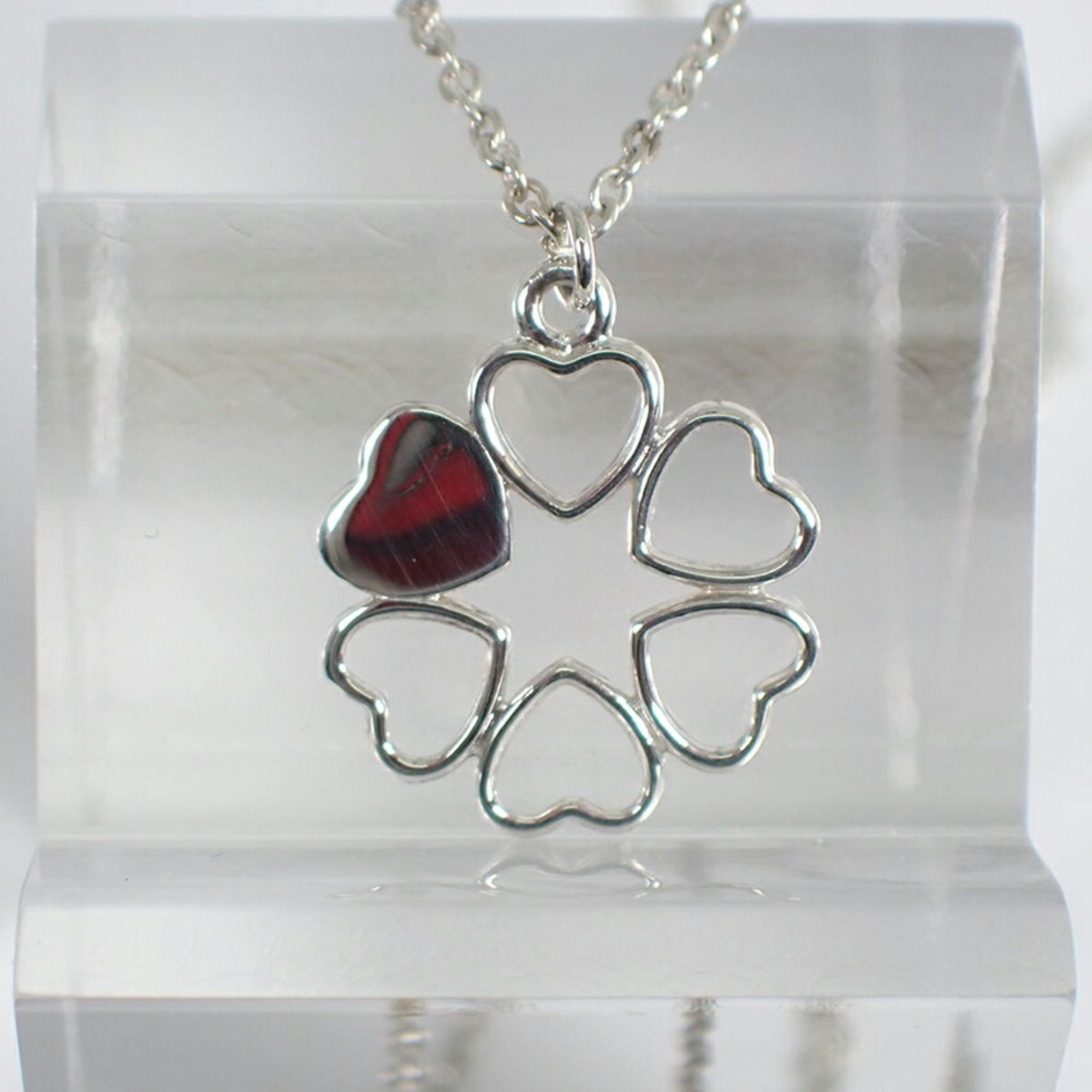 TIFFANY/Tiffany 925 Heart Flower Pendant/Necklace