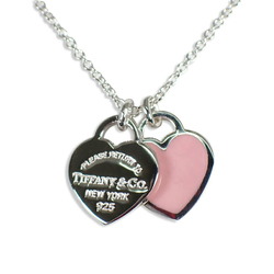 TIFFANY/Tiffany 925/Enamel Return to Tiffany Double Heart Tag Pendant