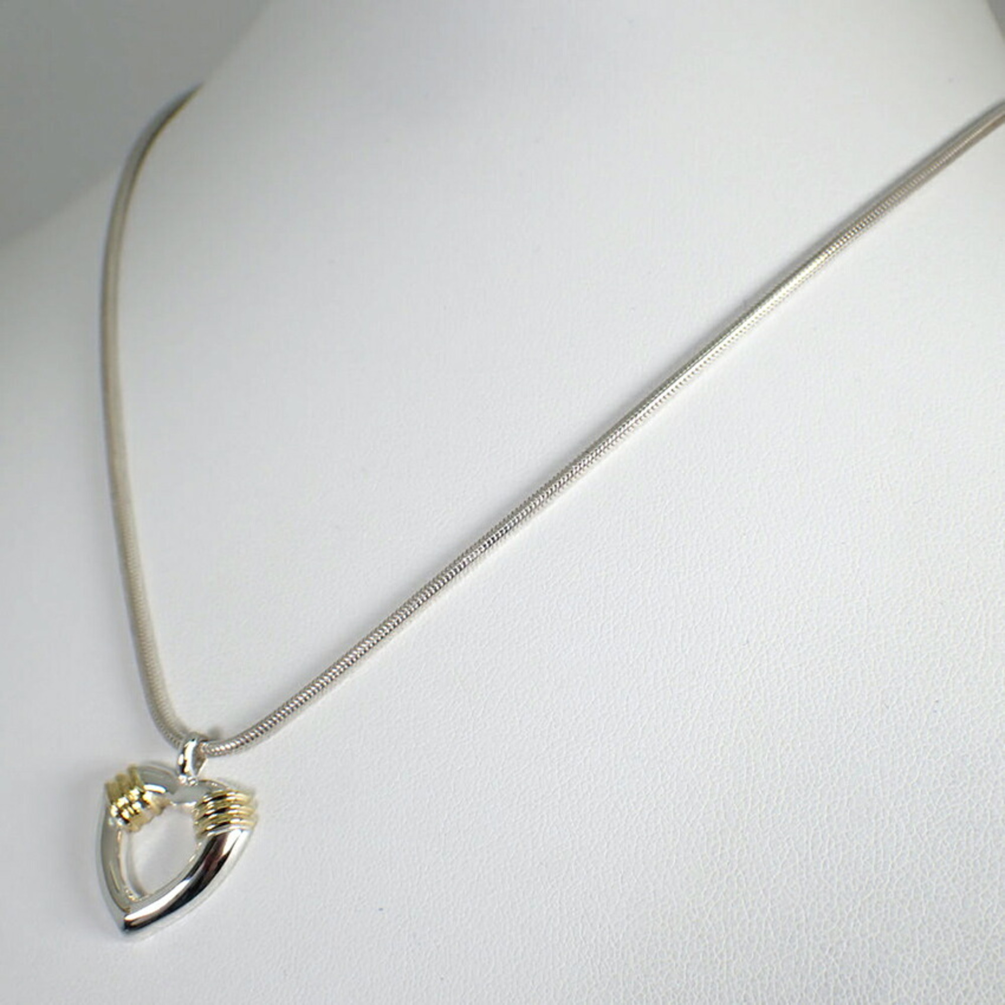 TIFFANY 925/750 combination heart pendant