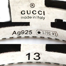 GUCCI Gucci Silver 925 Square G Arabesque Ring 576993 J8400 0811 No. 12 5.4g Ladies
