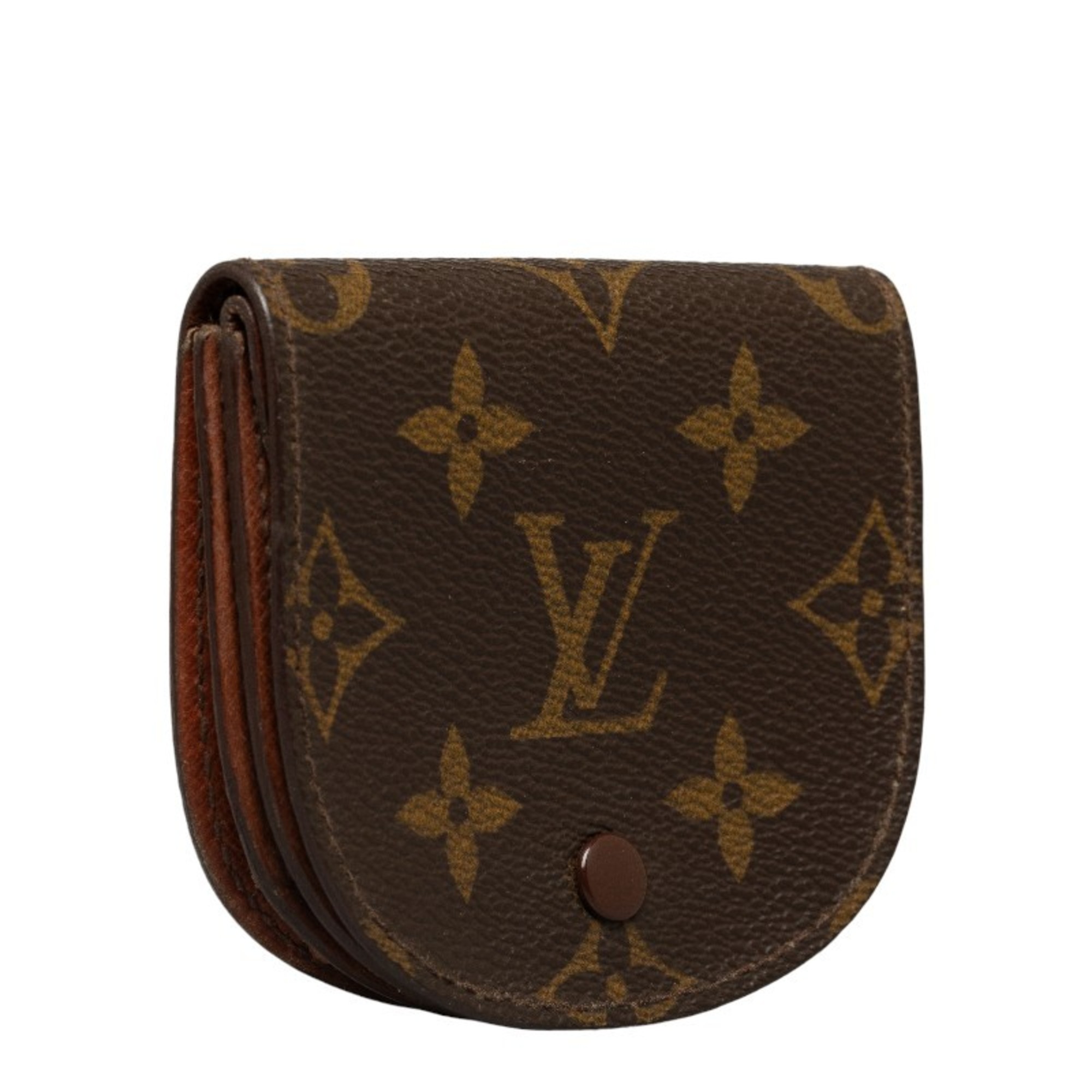 Louis Vuitton Monogram Porte Monet Guze Coin Case M61970 Brown PVC Leather Ladies LOUIS VUITTON
