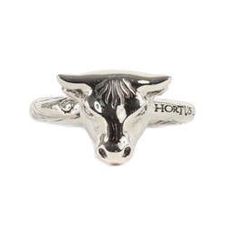 GUCCI Gucci Size: 10 Anger Forest Bulls Head Ag925 Ring Sterling Silver Men's