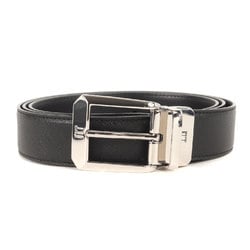 dunhill belt size: 42 107 single pin buckle embossed leather HPW1452 black men's