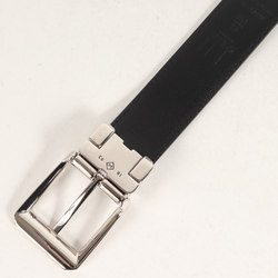 dunhill belt size: 42 107 single pin buckle embossed leather HPW1452 black men's