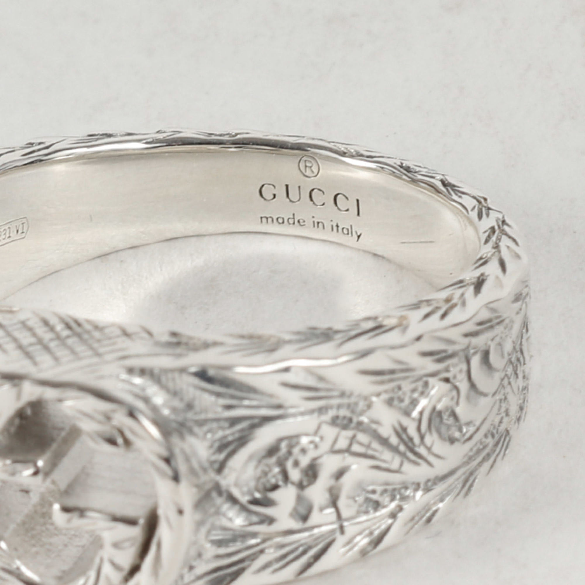 GUCCI Gucci Size: 9 Interlocking G Ring / Ag925 Silver Men's