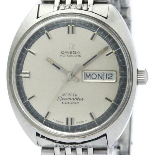 Vintage OMEGA Seamaster Day Date Cal 752 Steel Automatic Watch 166.036 BF570023