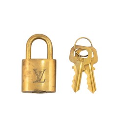 Louis Vuitton Padlock Key Set of 7 Accessories Gold Plated Ladies LOUIS VUITTON