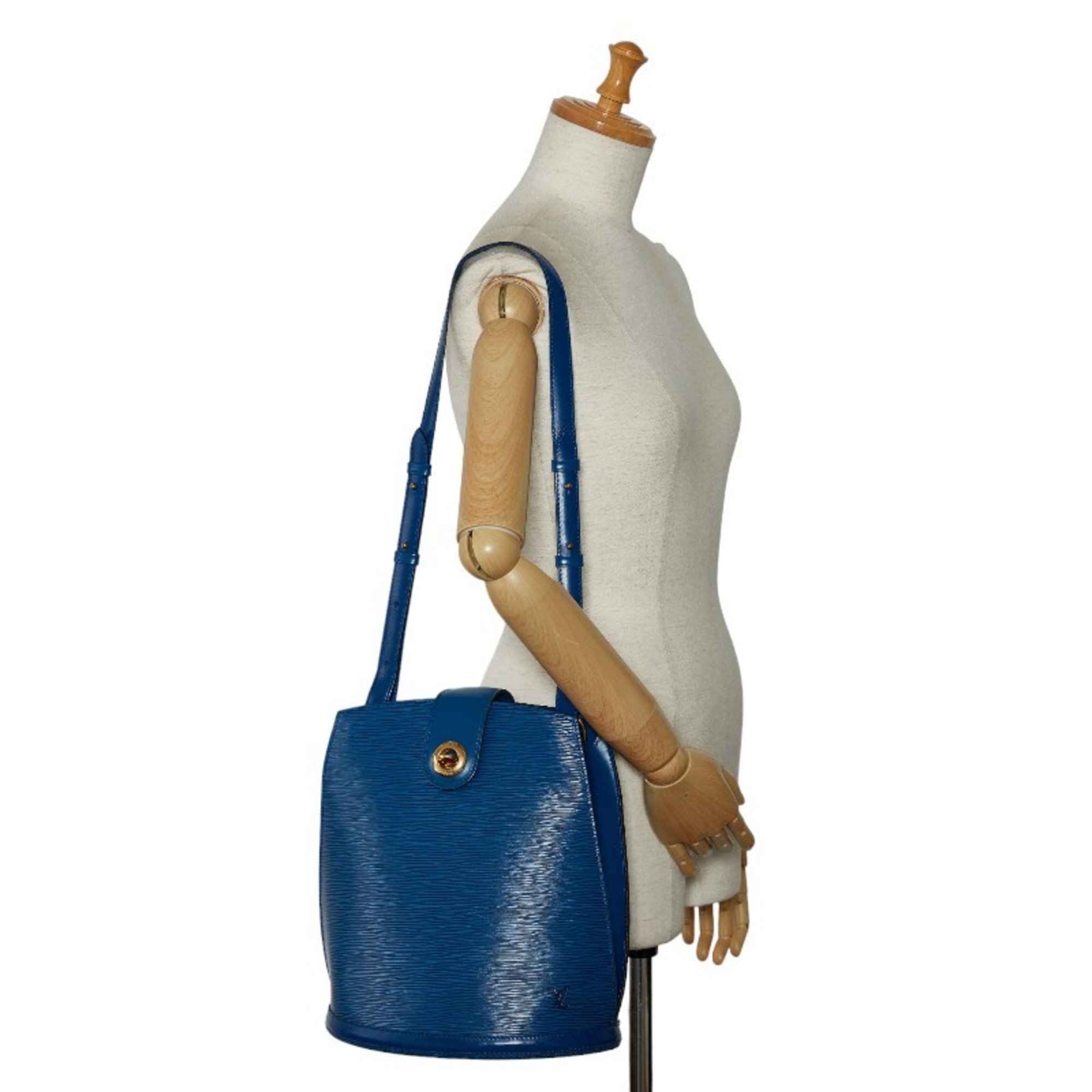 Louis Vuitton Epi Cluny Shoulder Bag M52255 Toledo Blue Leather Women's LOUIS VUITTON