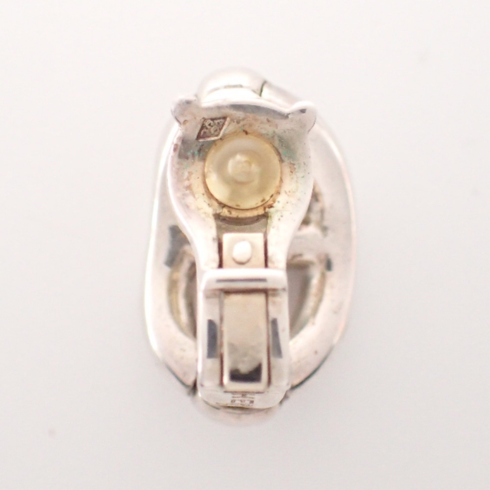 HERMES SV925 Chaine d'Ancre Single Earrings Silver for Women