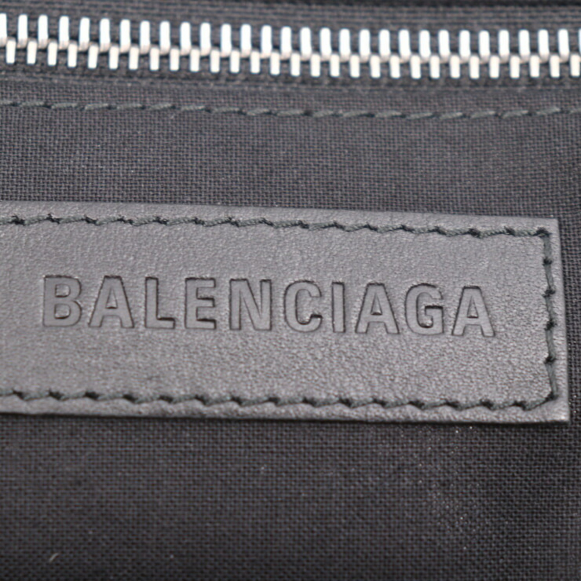 BALENCIAGA JUMBO Tote Bag 692068 Canvas Leather Natural Black Shoulder
