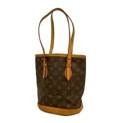 Louis Vuitton Tote Bag Monogram Petit Bucket M42238 Brown Women's