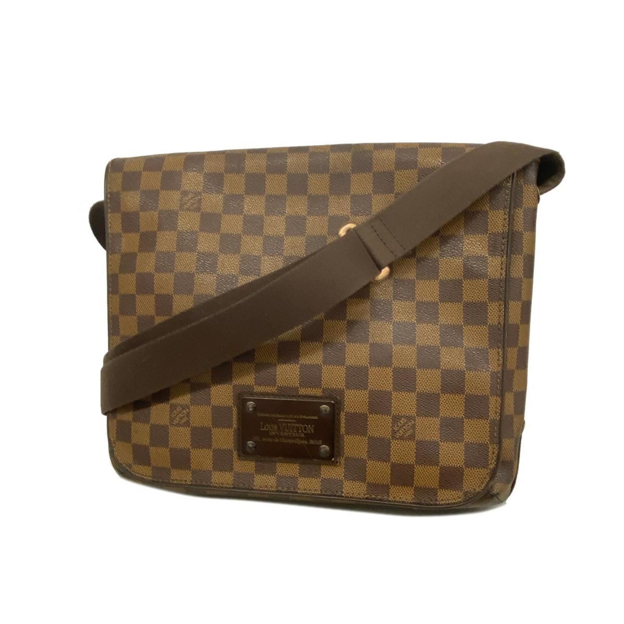 Louis Vuitton Shoulder Bag Damier Brooklyn MM N51211 Ebene Ladies