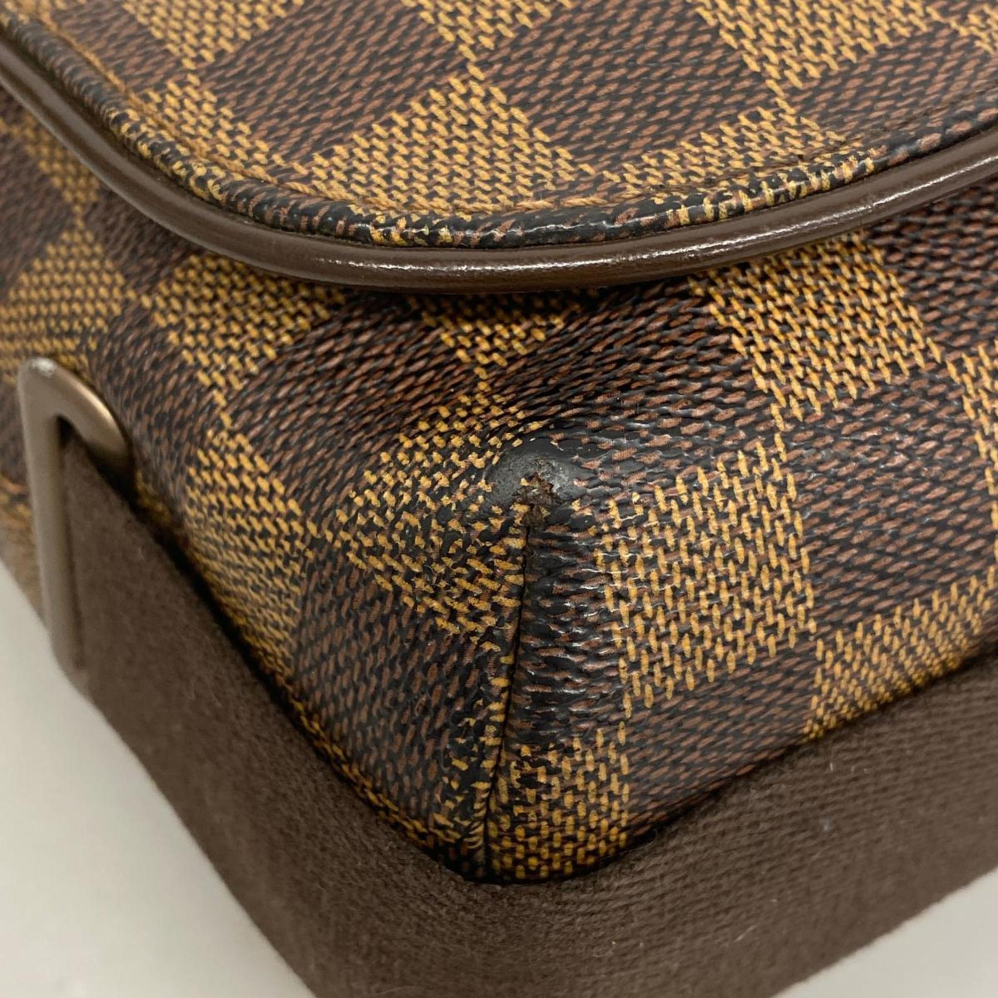 Louis Vuitton Shoulder Bag Damier Brooklyn MM N51211 Ebene Ladies