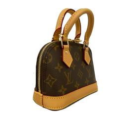 Louis Vuitton Handbag Monogram Nano Alma M82717 Brown Ladies
