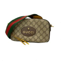 Gucci Shoulder Bag GG Supreme Sherry Line 476466 Brown Women's