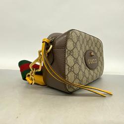 Gucci Shoulder Bag GG Supreme Sherry Line 476466 Brown Women's