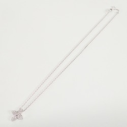 LOUIS VUITTON Q93622 750WG Pavé Diamond Pendant Star Blossom Necklace White Gold Women's