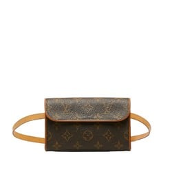 Louis Vuitton Monogram Pochette Florentine S Shoulder Bag M51855 Brown PVC Leather Women's LOUIS VUITTON