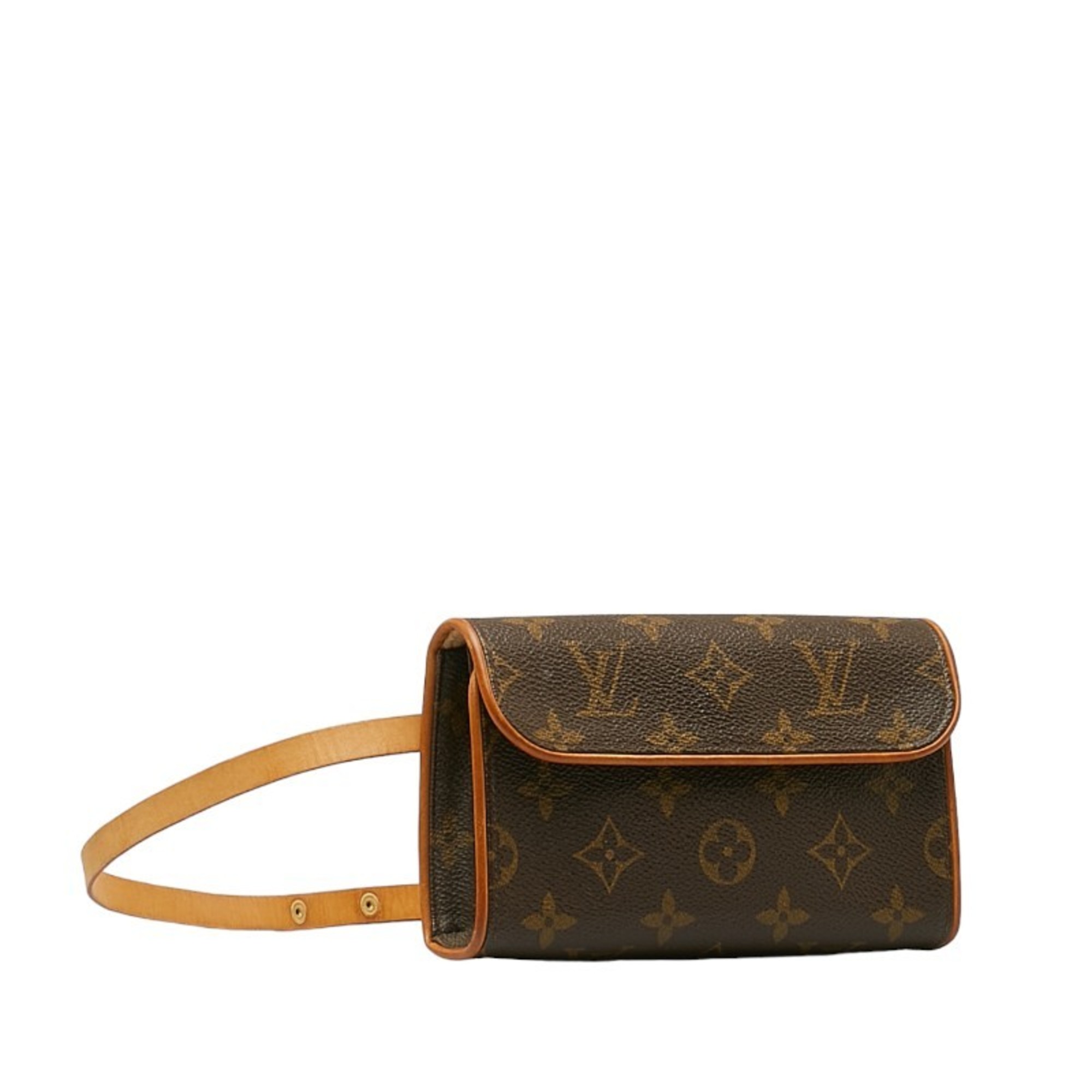 Louis Vuitton Monogram Pochette Florentine S Shoulder Bag M51855 Brown PVC Leather Women's LOUIS VUITTON