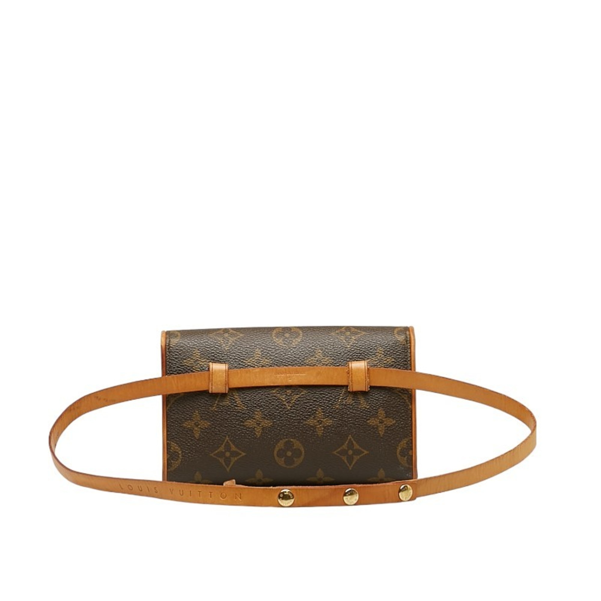 Louis Vuitton Monogram Pochette Florentine S Shoulder Bag M51855 Brown PVC Leather Women's LOUIS VUITTON