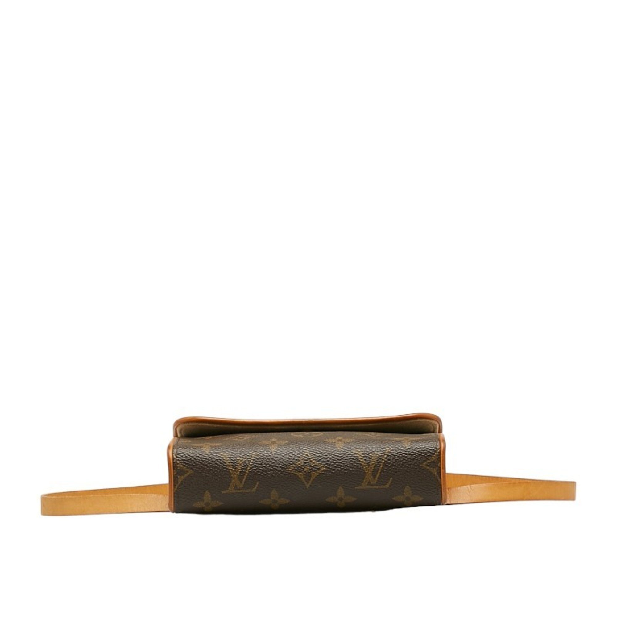 Louis Vuitton Monogram Pochette Florentine S Shoulder Bag M51855 Brown PVC Leather Women's LOUIS VUITTON