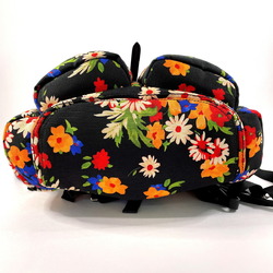 Miu Miu MIU Floral Print 5BZ033 Backpack/Daypack Canvas Black Women's O3123494