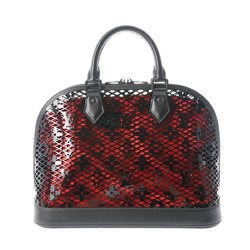 LOUIS VUITTON Alma PM Black M20355 Women's Leather/Monogram Lace Handbag