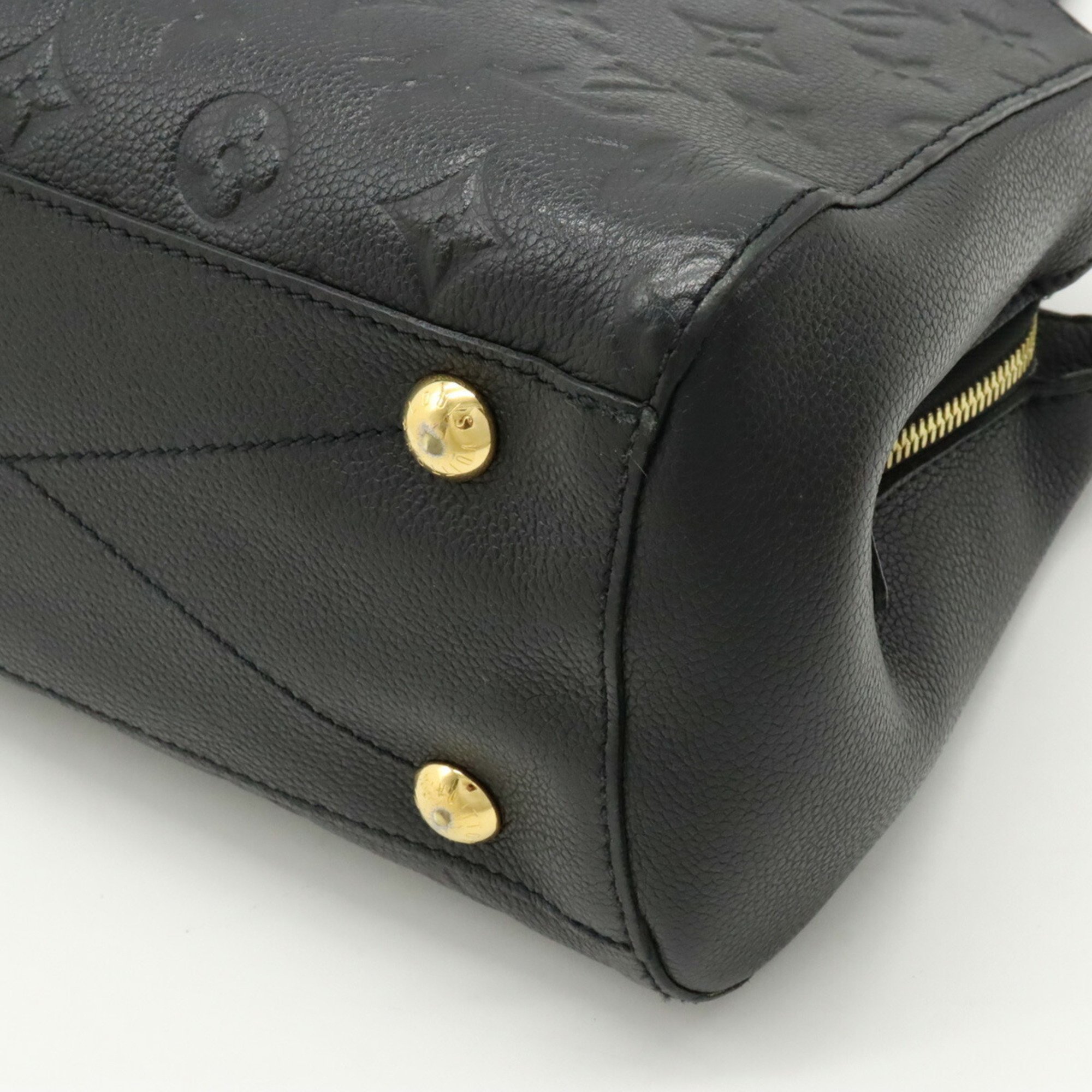 LOUIS VUITTON Louis Vuitton Monogram Empreinte Montaigne BB Handbag Shoulder Bag Noir Black M41053
