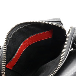 Christian Louboutin BENECH REPORTE Shoulder Bag Leather Studs Black 1165000 B049