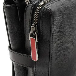 Christian Louboutin BENECH REPORTE Shoulder Bag Leather Studs Black 1165000 B049
