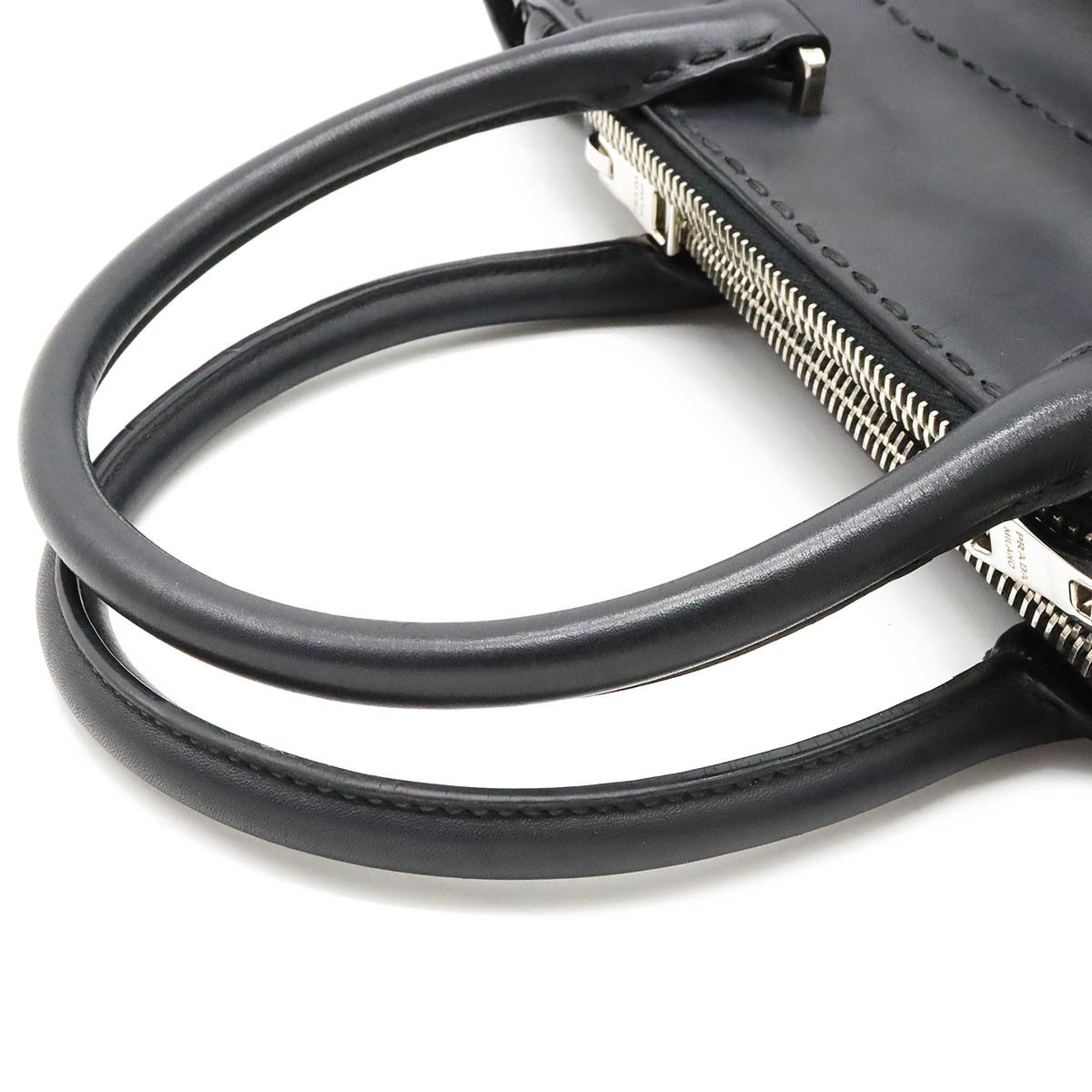 PRADA Prada Handbag Shoulder Bag City Calf Leather NERO Black B2861K