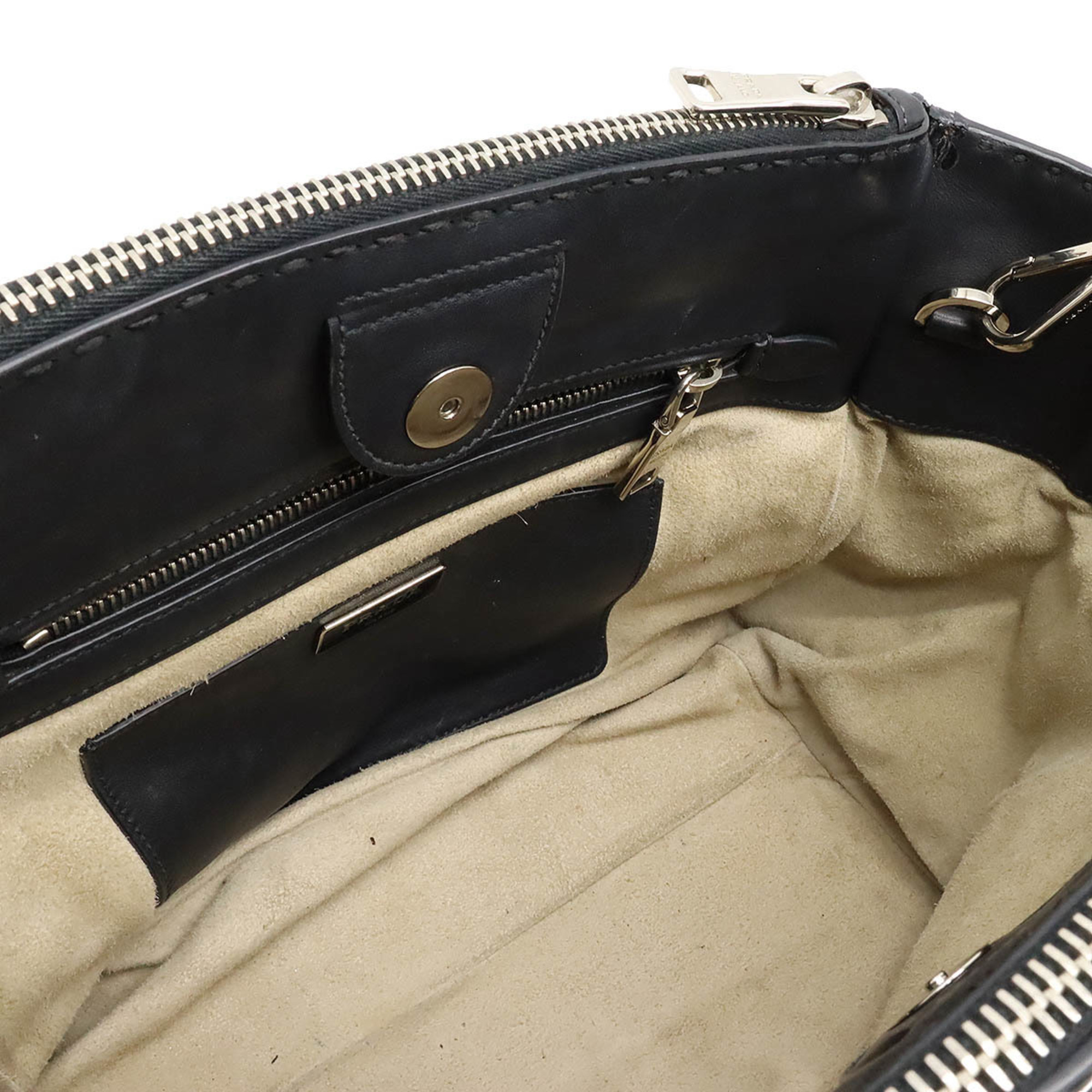 PRADA Prada Handbag Shoulder Bag City Calf Leather NERO Black B2861K