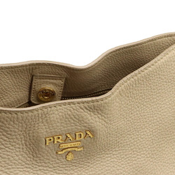 PRADA VIT.DAINO shoulder bag leather beige BR4892