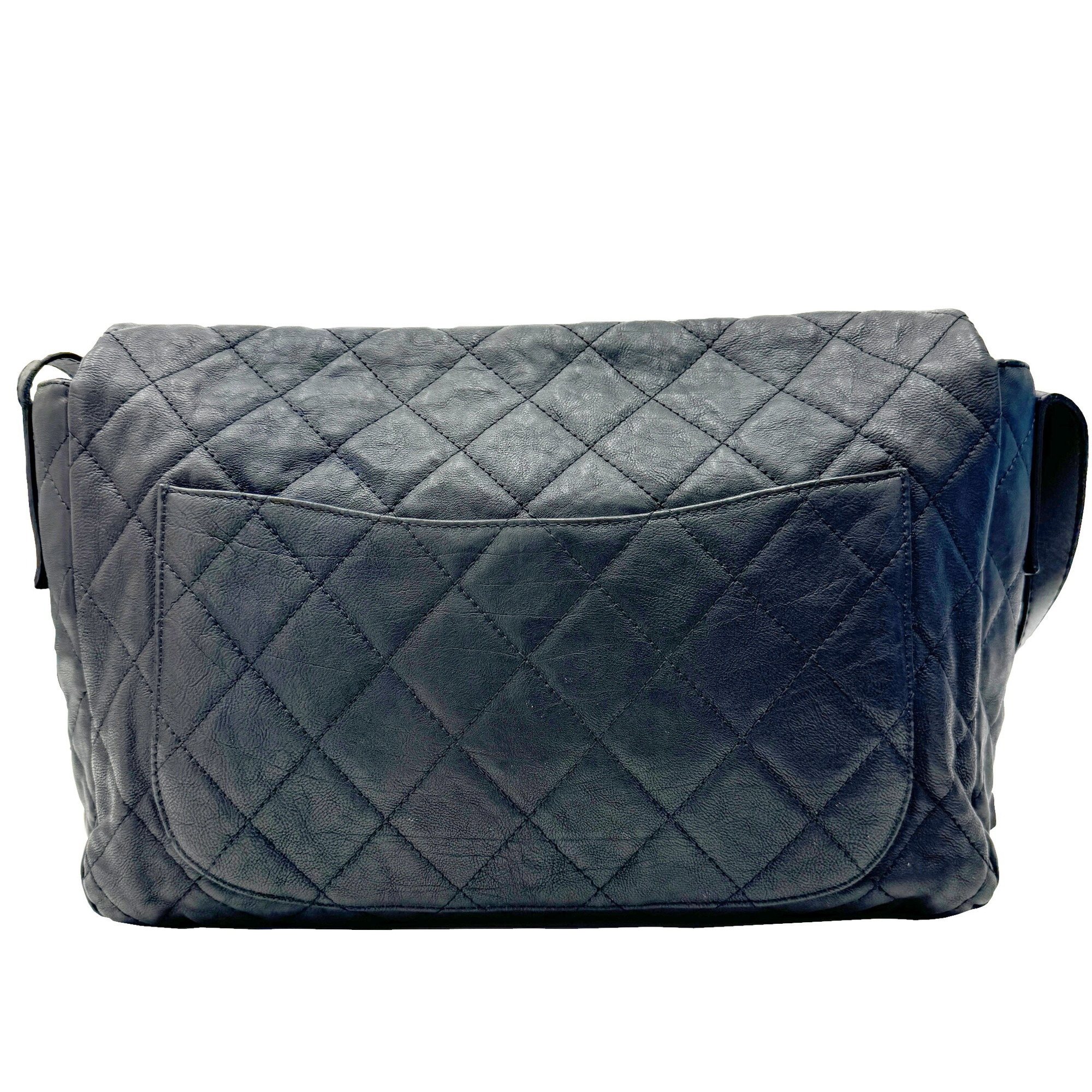 CHANEL Chanel Matelasse Shoulder Bag Deca 2.55 Leather Black Men's Women's 13th Series