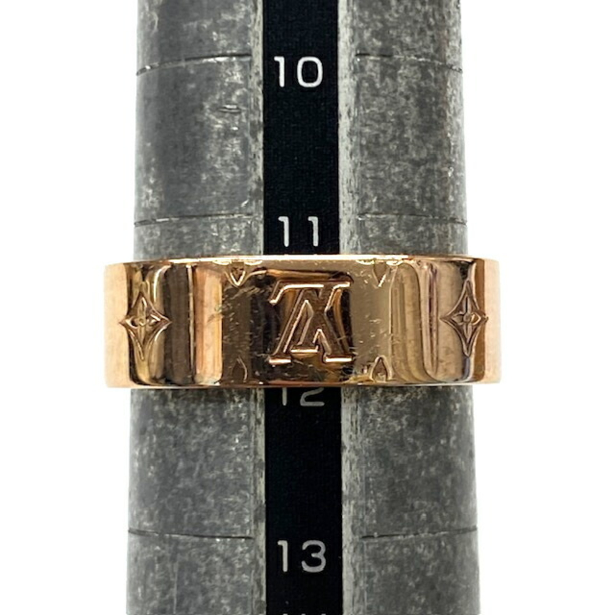 LOUIS VUITTON Louis Vuitton Ring Berg Nanogram M00214 Size M