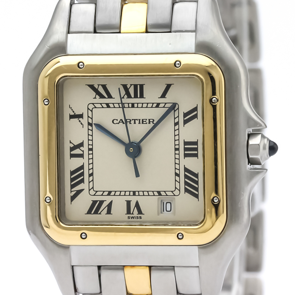 Panthere De Cartier Watch with Stainless Steel and Yellow Gold