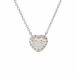 TIFFANY & Co. Tiffany Soleste Necklace Heart Shape Diamond 0.85ct I-VS2 Women's Pt950 Platinum