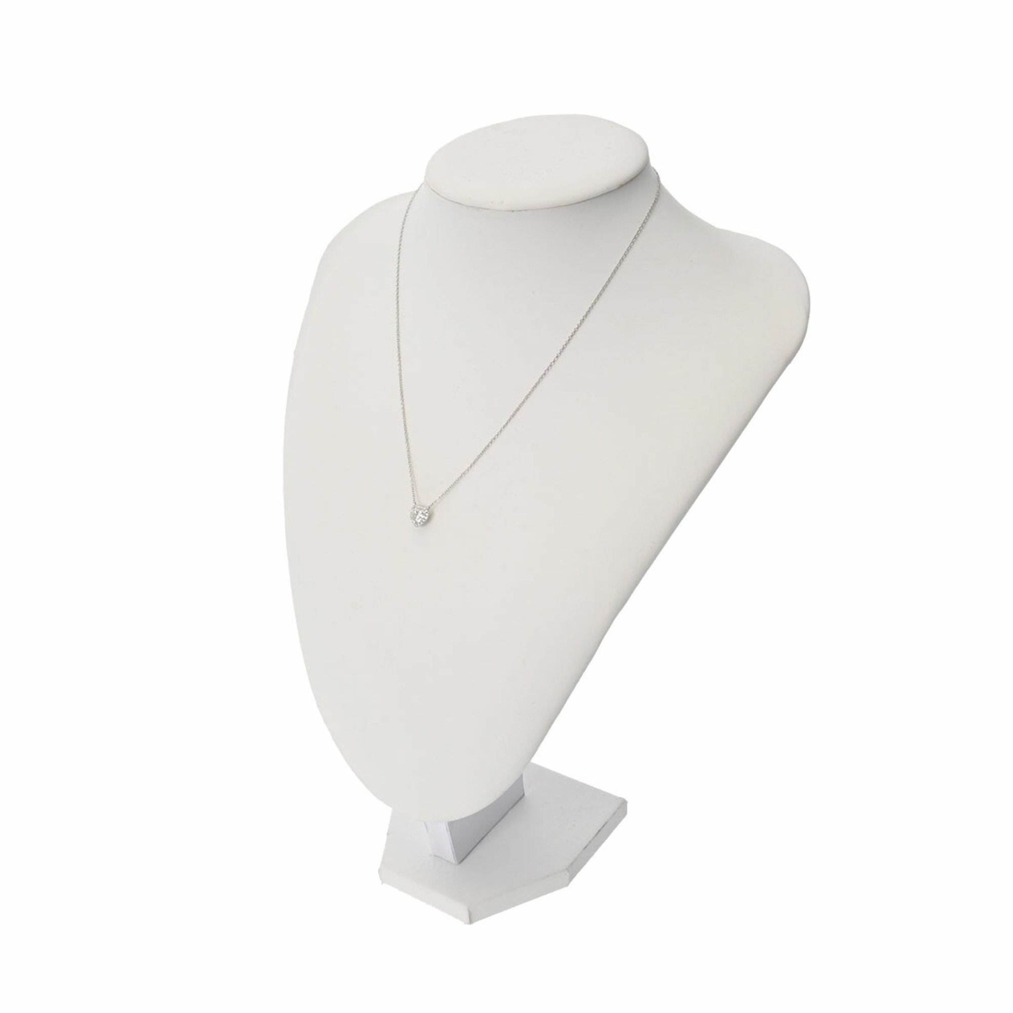 TIFFANY & Co. Tiffany Soleste Necklace Heart Shape Diamond 0.85ct I-VS2 Women's Pt950 Platinum